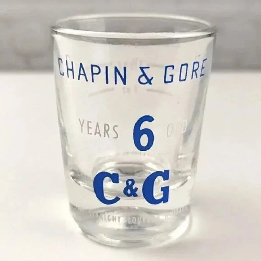 Vintage Chapin & Gore 6yr Whiskey Shot Glass